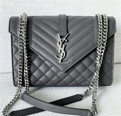 grey ysl envelope bag|used ysl envelope bag black.